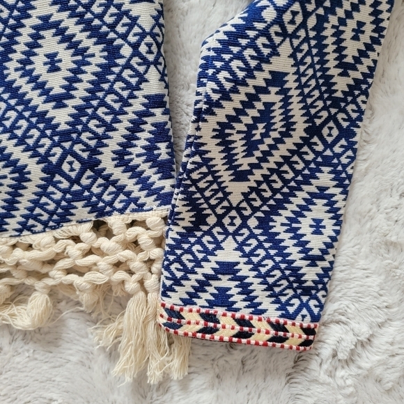 Tularosa Santa Fe Fringe Jacket in Diamondback Blue Cream Size XS - Picture 8 of 14